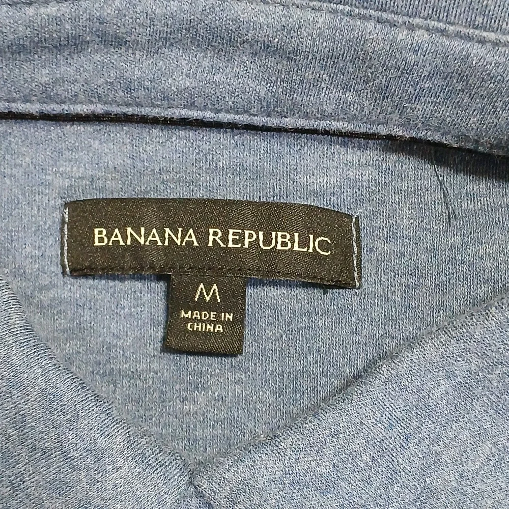 Banana Republic Men's Luxe Touch Performance Polo Shirt Short Sleeve Blue Size M